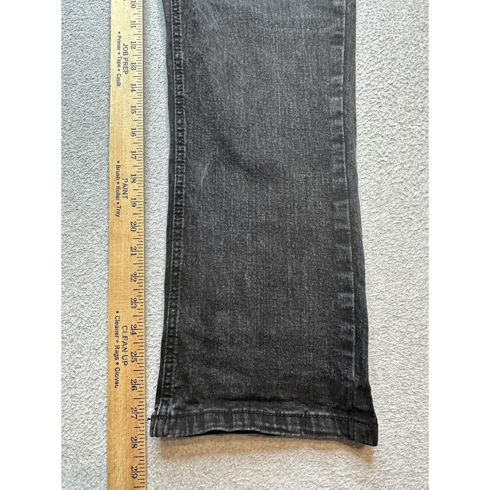 Urban Star Jeans Mens 36x29 (35x28) Black Stretch Denim Straight Leg 5 Pocket - Picture 3 of 14